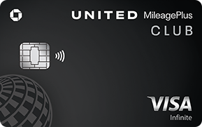 Clickable card art links to The New United Club(Service Mark) Card product page
