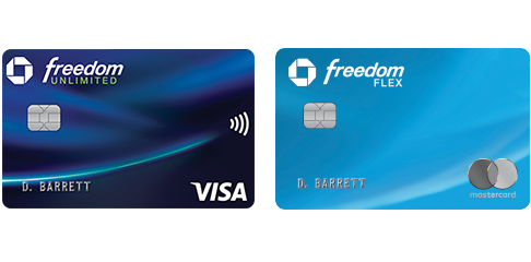 Chase Freedom Unlimited (Registered Trademark) credit card. Chase Freedom Flex(Registered Trademark) credit card
